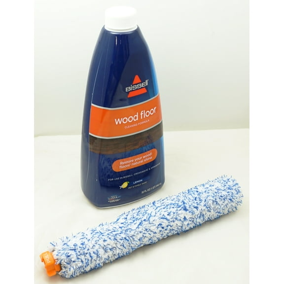 Bissell Crosswave 32oz Wood Floor Cleaning Formula & Wood Floor Brush Roll Set