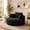 Black, variant on 50" Oversized Round Lounge Chair, Corduroy boneless chaise lounge with 2 Pillows, No Assembly Required, Gray
