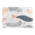thumbnail image 3 of Abstract Fish Design Reversible Placemat Set of 4 Non Slip Coffee Mats 18x12 Inch for Dining, Kitchen, Coffee, 3 of 9