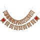 thumbnail image 1 of Bienvenido a casa Impresión Bunting Reunión familiar Fiesta Swallowtail Banner Impresión de corazón Guirnalda Papel Kraft Forma de cola de milano Bandera Suministros para fiestas De, 1 of 2