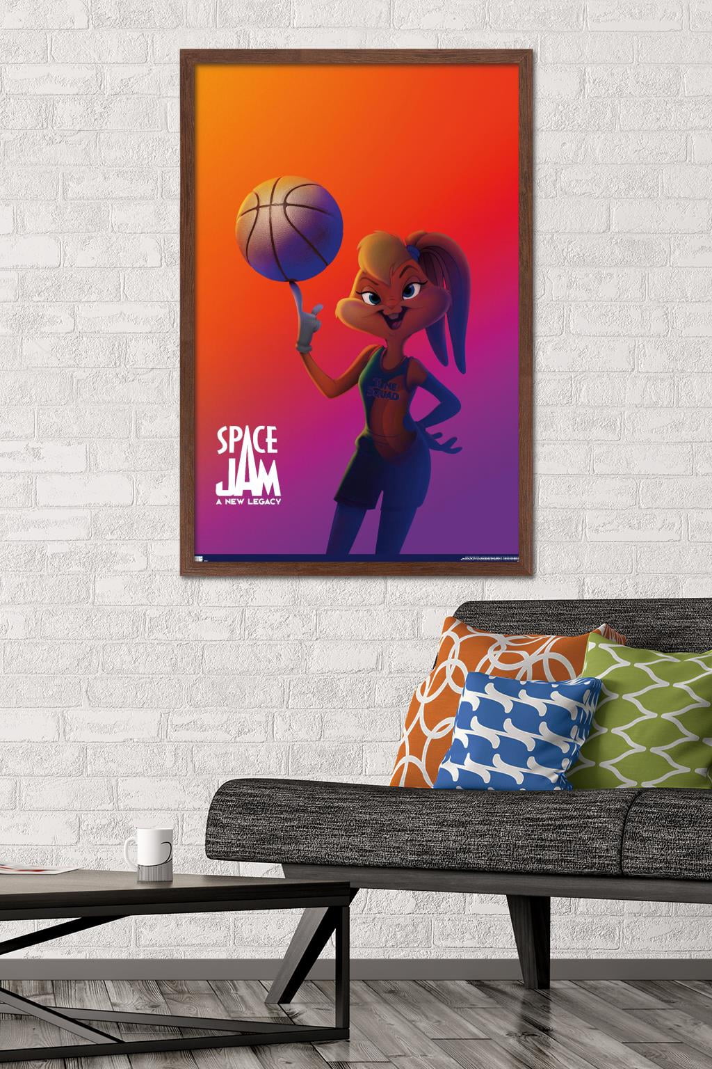 Space Jam: A New Legacy - Lola Bunny One Sheet Wall Poster, 22.375" x 34", Framed