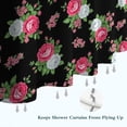 thumbnail image 6 of Pioneer Flower Floral Print Pattern Shower Curtain 72"x84", Bathroom Decorative Shower Curtain Set with 12 Hooks, Waterproof Washable, 6 of 6