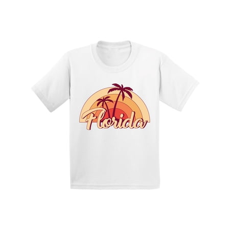 Florida Shirt for Kids - Age 6 to 15 Years - FL State USA - Youth Graphic Novelty Souvenir
