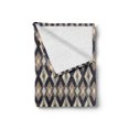 thumbnail image 2 of Boho Soft Flannel Fleece Throw Blanket, Ikat Style Pattern Geometrical Diamond and Triangles Art Design, Cozy Plush for Indoor and Outdoor Use, 50" x 60", Multicolor, by Ambesonne, 2 of 6