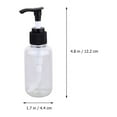 thumbnail image 2 of LEORX 6Pcs Reusable Pump Bottle Transparent Plastic Holds Lotion Practical Design Camping General Users, 2 of 8