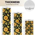 thumbnail image 4 of Black Green Stem Sunflower Pattern Kitchen Rugs Sets Of 3,Kitchen Runner Rugs Non Skid Washable,Decorative Kitchen Floor Mats for Kitchen,Sink,Laundry,17"x30"+ 17"x47" + 17"x59", 4 of 6