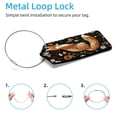 thumbnail image 2 of PhooArto 2 PCS Luggage Tag for Suitcase Bag Tags for Backpacks Baggage Handbag School Instrument Tag Label, Fox and Flowers Pattern, 2 of 6
