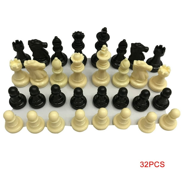justharion 32 Chess Pieces 6.4cm King Chessmen Adults Children
