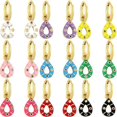 thumbnail image 2 of Pendientes colgantes de gota de agua Shaofei modelo 7007 color rosa, 2 of 3