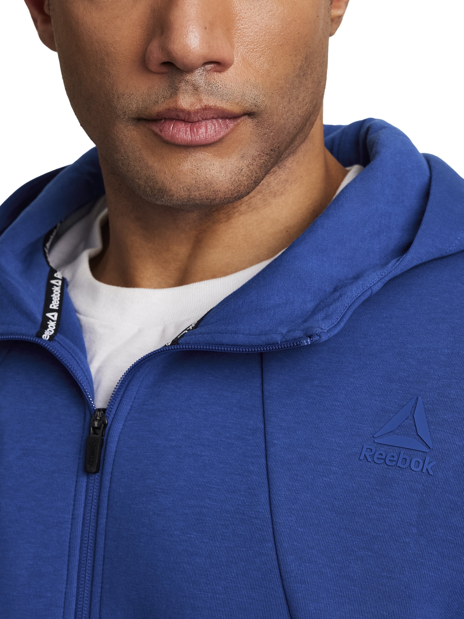 Reebok Men's and Big Men's Momentum Fleece Full Zip Hoodie, Sizes XS-5XL