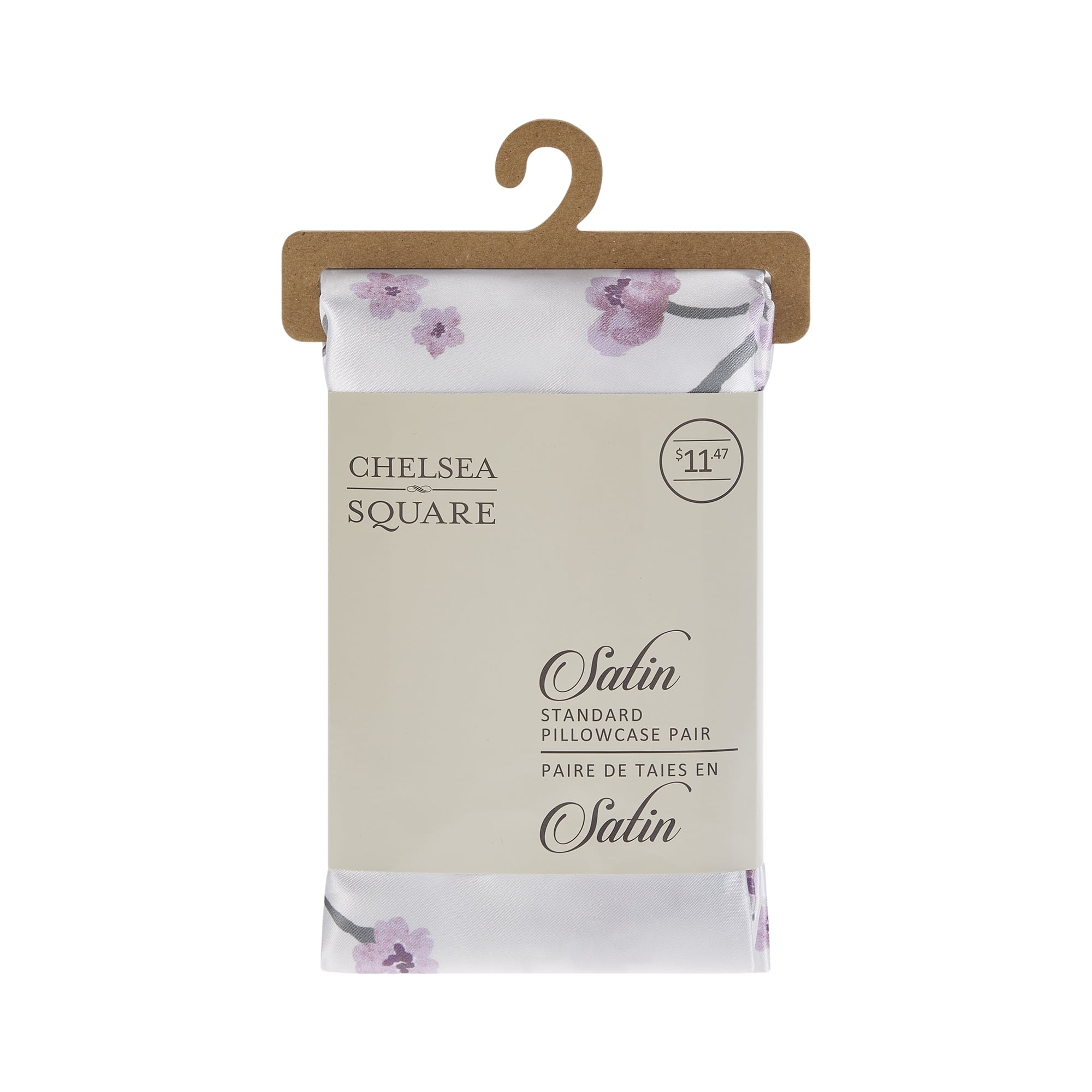 Chelsea Square 2pc Satin Pillowcases