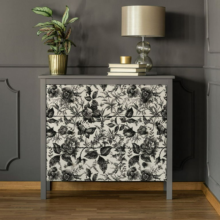 Matte Black/ Grey Wallpaper Vinyl Self-Adhesive Shelf Liner Drawer Peel and  Stick Countertop Removable Contact Paper Wall Decor