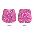 thumbnail image 3 of Fuzoiu cherry Print Women's Athletic Shorts, Double-Layer Running Shorts with Pocket,Women's Workout Shorts for Yoga, Gym, and Workouts-X-Large, 3 of 7