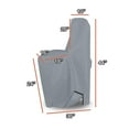 thumbnail image 2 of Covers & All Water Softener Outdoor Cover, Waterproof, Anti UV & Tear Proof Filter Tank Cover with Handle, Zippers & Air Vents (44" H x 30" W x 16" D Inches, Gray), 2 of 7