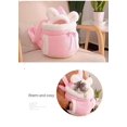 thumbnail image 4 of Pet Warm Carrier Bag Small Cat Dogs Backpack Winter Warm Carring Felpa Mascotas Jaula Caminar Viajes al aire libre Gatito Cofre colgante Bolsa - Marrón L Kuyhfg Bienvenido a Kuyhfg, 4 of 5