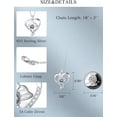 thumbnail image 5 of CACA LADY 100 Languages Projection Necklace I Love You Necklace 925 Sterling Silver Heart Butterfly Pendant Necklace jewelry Romantic Gifts for friend Women Birthday Anniversary, 5 of 6