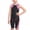 Black, variant on Avrnliq Girls Knee Length Jammer Swimsuit, Black Racerback One Piece Athletic Swimwear for 4-12 Years, Chlorine Resistant Performance Training Suit,Size 10-12 T