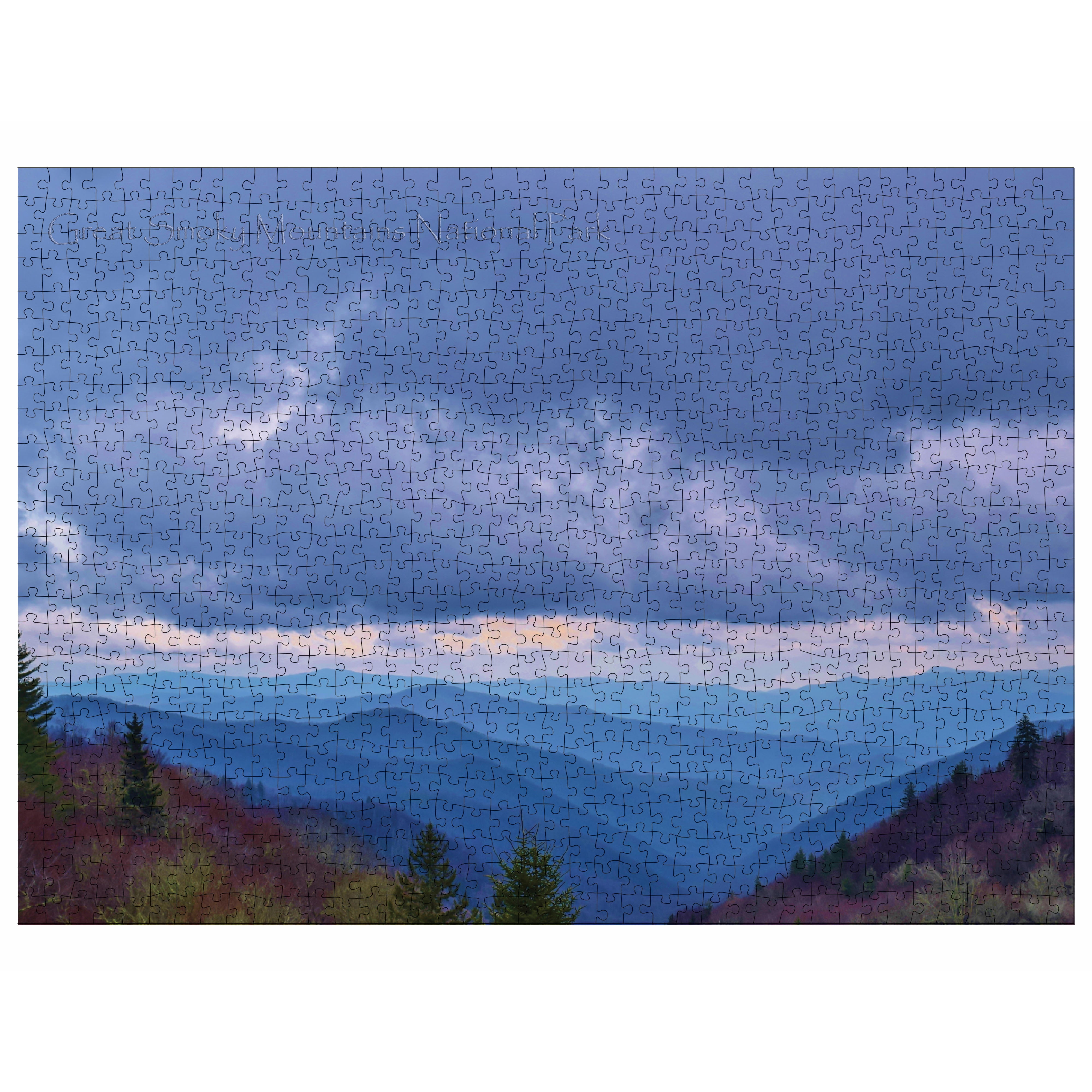 National Park Puzzles Great Smoky Mountains National Park Newfound Gap 1000 Piece Jigsaw Puzzle