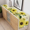 thumbnail image 4 of Sunflowers Table Runner - 60 Inch Long, Kitchen Dining Table Runner Dresser Scarves, Spring Botanical Watercolor Blossom Flowers Farmhouse Decor for Coffee Tables Wedding Party Banquet, 4 of 8