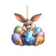 thumbnail image 1 of Decoraciones de Pascua para el Hogar Lindo Conejo Colgante Ornamento 2D Llavero Acrílico Plano Colgante Pequeño para el Coche Retrovisor Espejo O Mochila, 1 of 6