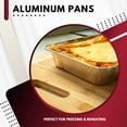 thumbnail image 5 of Green Direct Disposable Aluminum Foil Baking Pans 9x13 with Lids, 10 Pack, 5 of 8