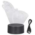 thumbnail image 3 of Ccdes Dragonfly Pattern 3D Light 7 Color Changing LED Night Light USB Battery Powered 3D Decorative Lamp For Bedroom,Beside Lamp,LED Night Light, 3 of 8