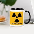 thumbnail image 4 of CafePress - Radioactive Yellow Background Mug - 11 oz Ceramic Mug - Novelty Coffee Tea Cup, 4 of 6
