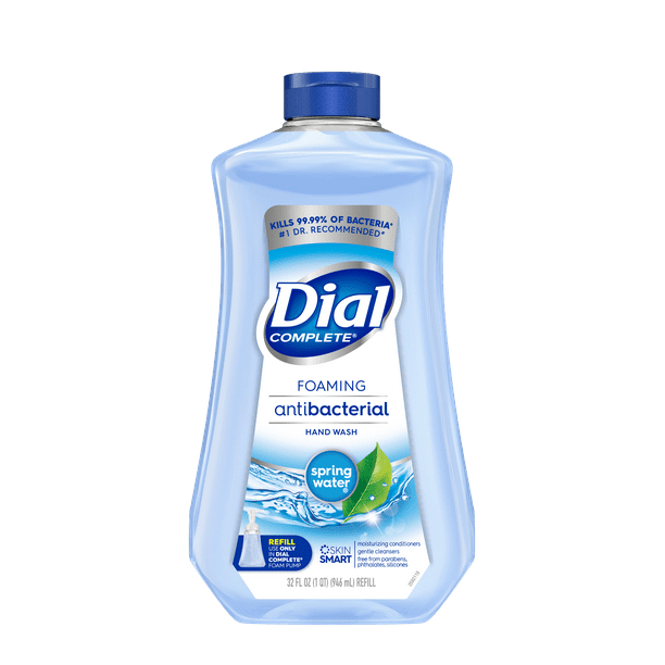 Dial Complete Antibacterial Foaming Hand Soap Refill, Spring Water, 32