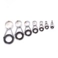 thumbnail image 2 of 7Pcs Fishing Rod Guides Tip 7 Sizes Telescopic Tip Repair Kit Line Rings Eyes Set, 2 of 8