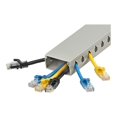 thumbnail image 5 of StarTech.com Open Slot Cable Management Raceway with Cover, 2"(50mm)W x 1"(25mm)H, 6.5ft(2m) length, 1/4"(8mm) Slots, PVC Network Cable Hider Kit/Wall Wire Duct, Max 25 Cables, UL Listed - UL94 V0, M1 Fire Rated (CBMWD5025) - Cable raceway - 6.6 ft - gray - TAA Compliant, 5 of 5