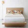 thumbnail image 6 of Yayeee Pillowcase Queen Size Set of 2 Satin Wrinkle Resistant Pillow Case, Colorful Plane Stripes, 6 of 7