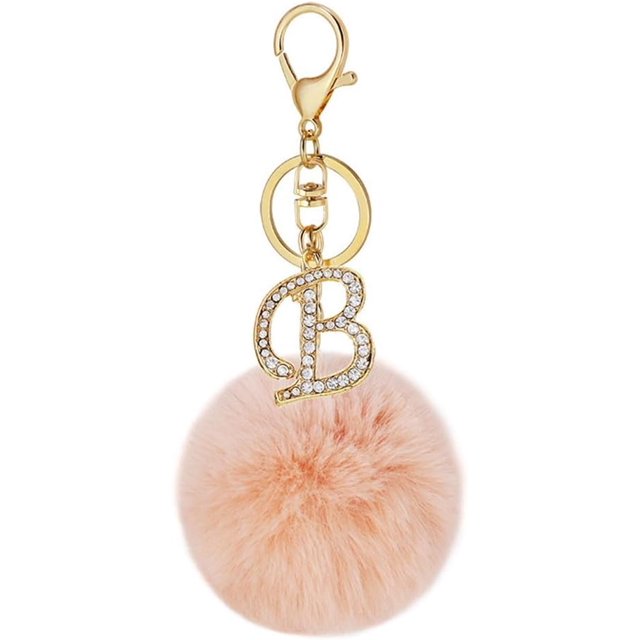 Letter Keychain,26 Letters A-Z Decorative Letter Keychain,Name Keychain for Women Girls Men Teenager Gift