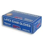 Latex Exam Non Sterile Powder Free Gloves, Large Size - 100 Ea