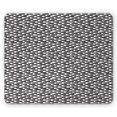 thumbnail image 1 of Monochrome Mouse Pad, Abstract Design Continuous Brush Mark Pattern Creative and Modernistic, Rectangle Non-Slip Rubber Mousepad, White Charcoal Grey, by Ambesonne, 1 of 2