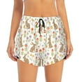 thumbnail image 4 of Lsque Happy Easter Printed Women's Running Shorts with Liner Pockets,Elastic Quick Dry Workout Athletic Gym Yoga Shorts,Womens High Waist Shorts-Medium, 4 of 9