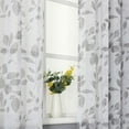 thumbnail image 6 of 2 Pcs Home Curtain Large Leaf Printed Small Window Curtain Valance, Rod Pocket Kitchen Cafe Curtain, 6 of 8