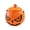 B, variant on Halloween Pumpkin Candy Bucket Plastic Pumpkin Pail with Handle and Lid Halloween Party Candy Storage Holiday Home Decor,1pack