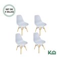 thumbnail image 2 of Silla Tipo Eames Moderna Set 4 Pzas Para Comedor Minimalista gris, 2 of 7