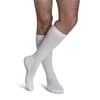 SIGVARIS Cushion Cotton Calf 15-20 mm Hg A White Mens Socks