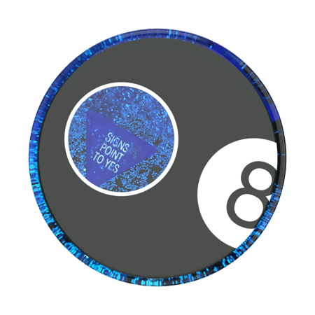 PopSockets - PopGrip Tidepool Cell Phone Grip and Stand - Tidepool Magic 8 Ball