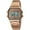 Rose Gold Band, variant on Men Lady Vintage Retro Gold Stainless Steel Digital Casual Watch Alarm Stopwatch