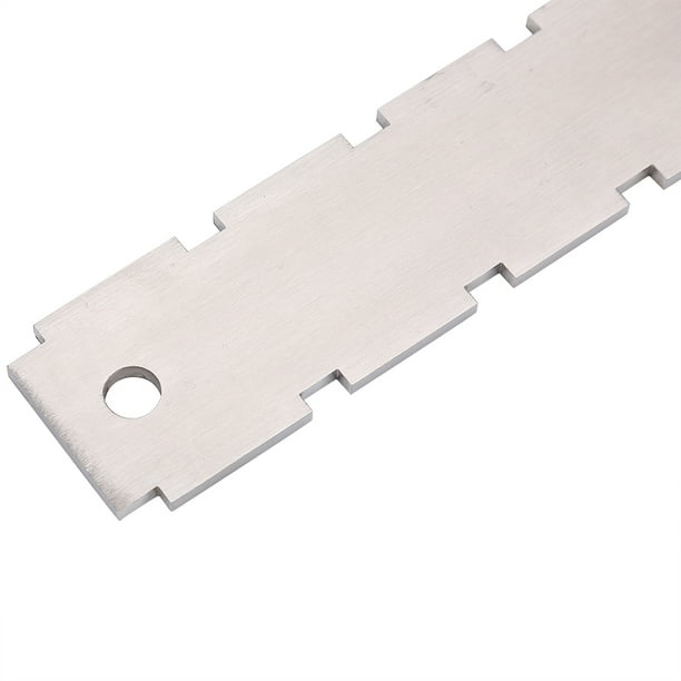 Practical Fret Board Straight Edge, Stainless Steel Notched Straight