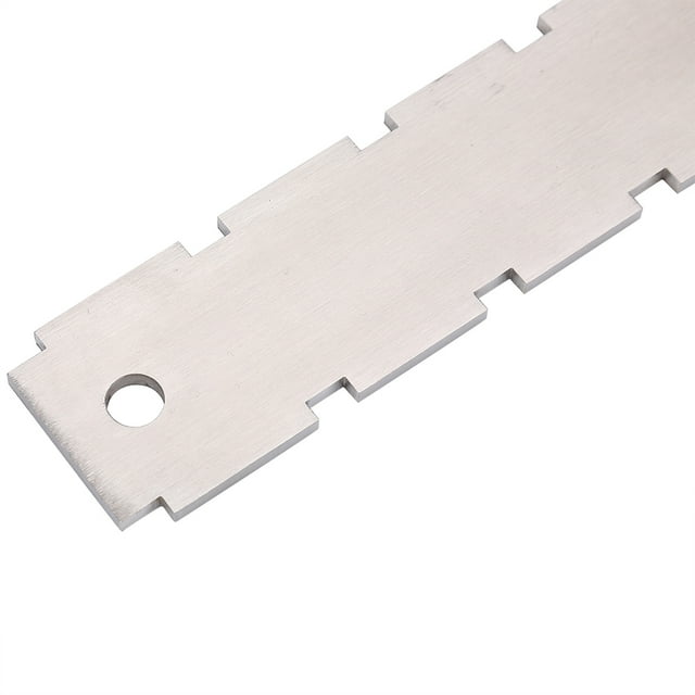 Notched Fret Leveller, Durable Lightweight Luthier Measuring Tools Stainless Steel Dual Scale For Measurement