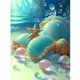 thumbnail image 1 of 1 kit de pintura por números DIY Beach Shell Oil Art Picture Craft Home Wall Decor FLhrweasw Nuevo, 1 of 9