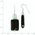 thumbnail image 2 of 925 Sterling Silver Aquamarine Botswana Agate Earrings Jewelry Gifts for Women, 2 of 4