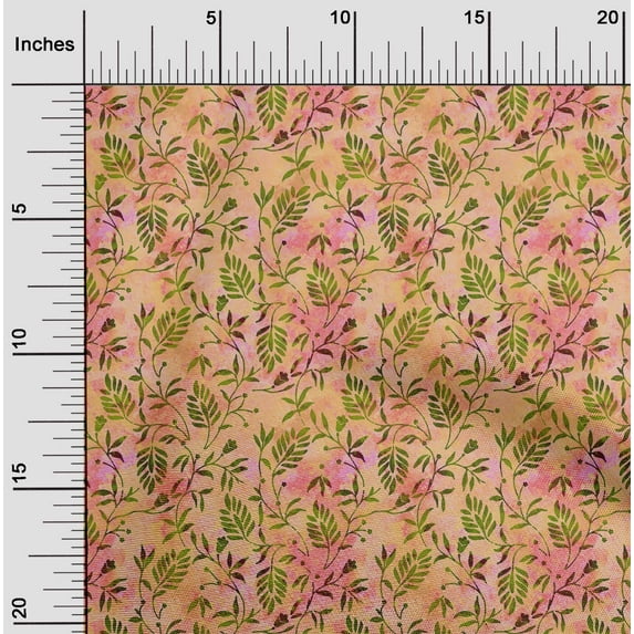 oneOone Rayon Orange Fabric Batik Sewing Material Print Fabric By The Yard 56 Inch Wide - GH