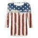 thumbnail image 4 of ICHUANYI Clearance Women's Fashion Short Sleeve Retro Round Neck Printed Loose Tops Blouse Three Quarter Sleeve(Wine, M) ICHUANYI WER2023081206582, 4 of 4