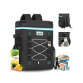 thumbnail image 2 of Mochila Hielera Impermeable Bolsa Térmica 30 L Lab.G Negra con Azul, 2 of 5