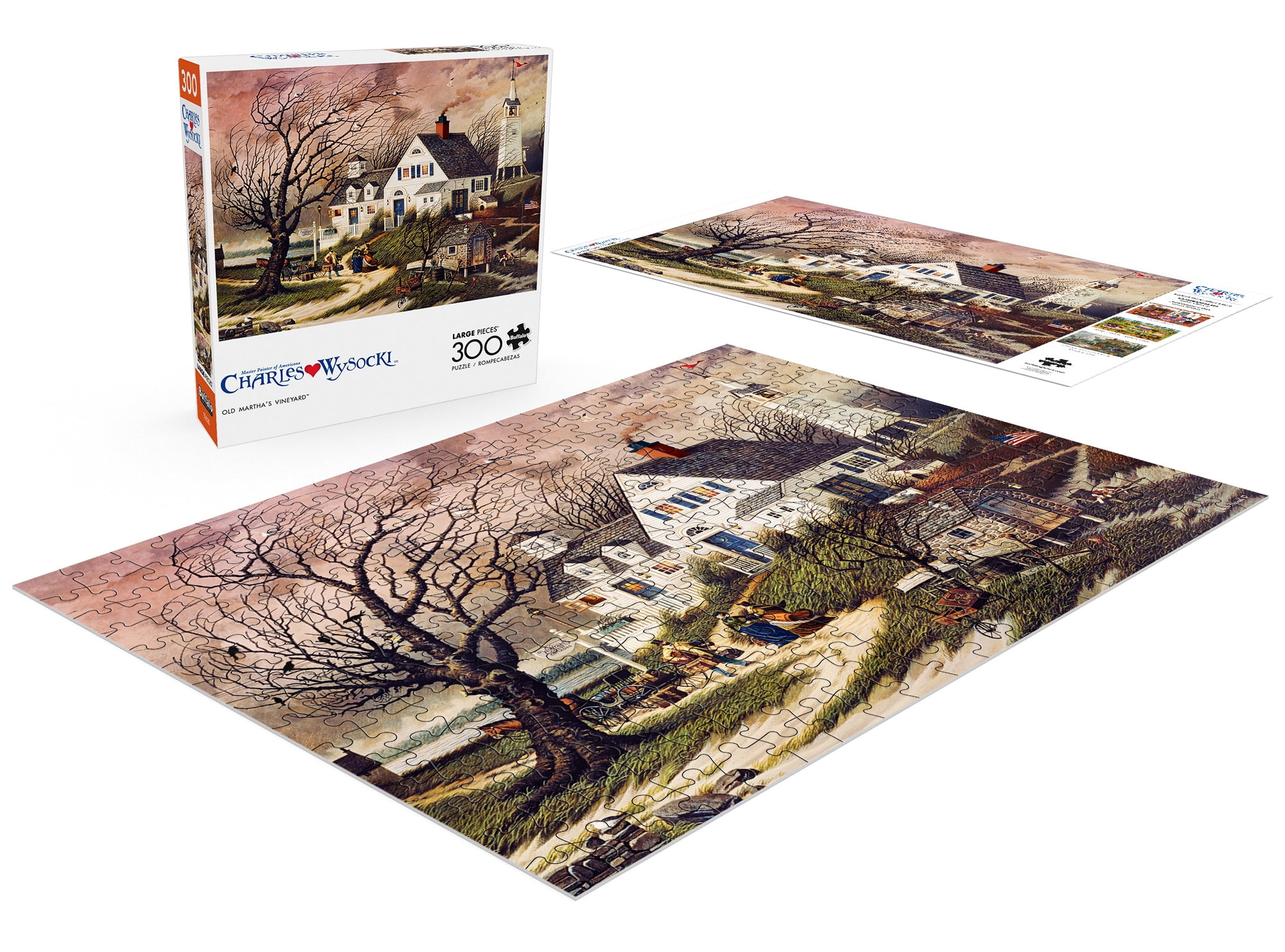 Buffalo Games Charles Wysocki - Old Martha's Vineyard 300 Pieces Jigsaw Puzzle