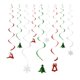 thumbnail image 5 of 6 piezas de guirnaldas colgantes en espiral de papel de aluminio navideño para colgar en el techo, pancarta con forma de campana de alce de Papá Noel para fiesta de Navidad, decoración del hogar y la, 5 of 5